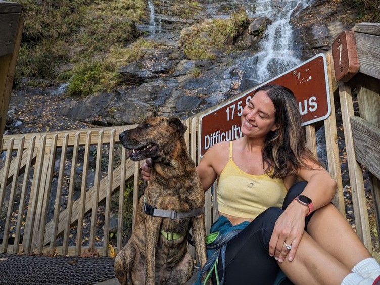 Amicalola Falls Hiker and Dog