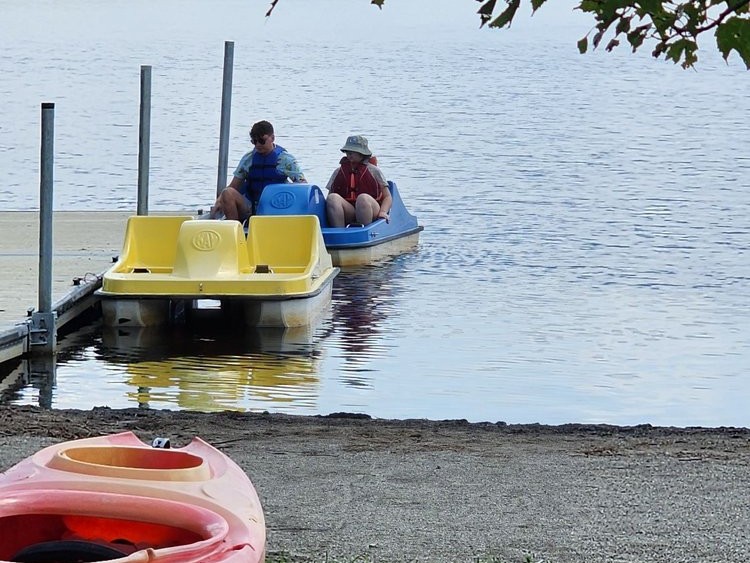 Fun Things to Do in August in Stowe: Paddle Boating