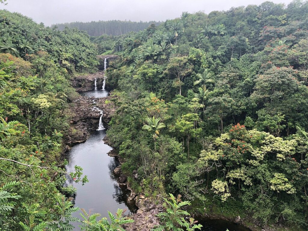 Umauma Falls; best trips out west for couples