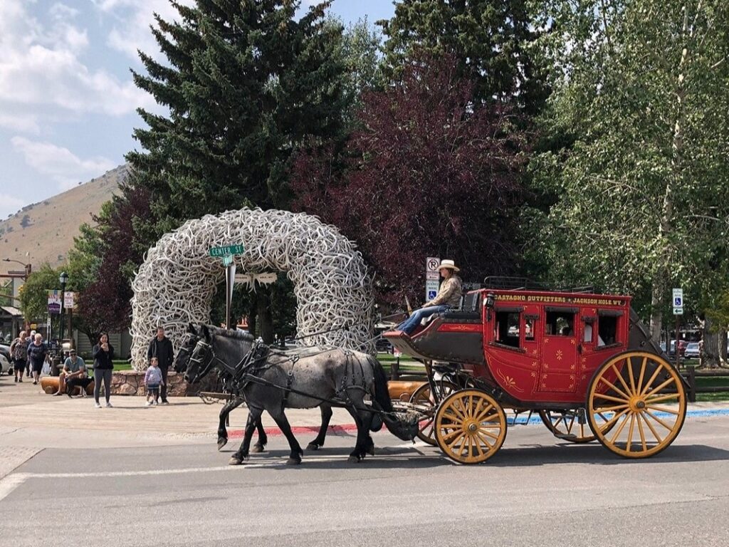 jackson town square; best trips out west for couples