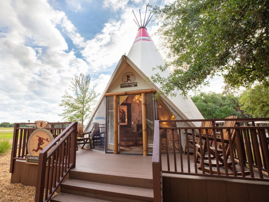 River Ranch Luxe Teepee; best states to visit in June