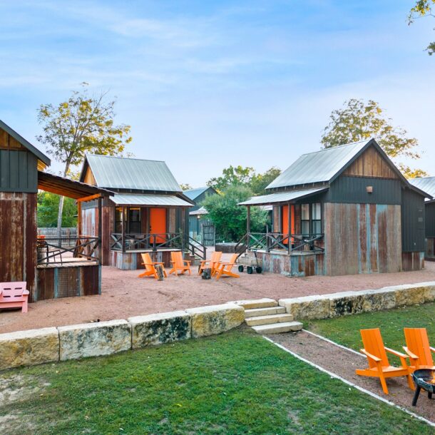 Camp Comfort Cabins, best group trip destinations