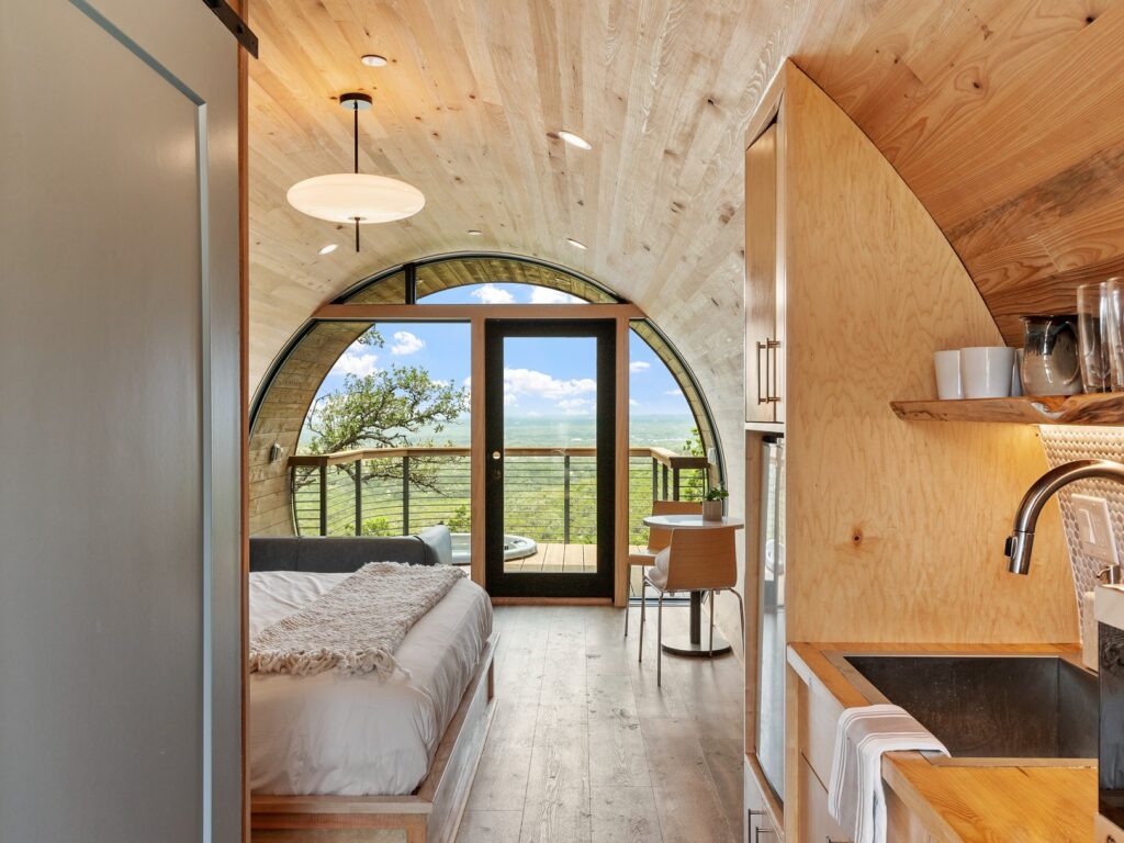 Onera Wimberley Spyglass Interior, private romantic getaways in texas