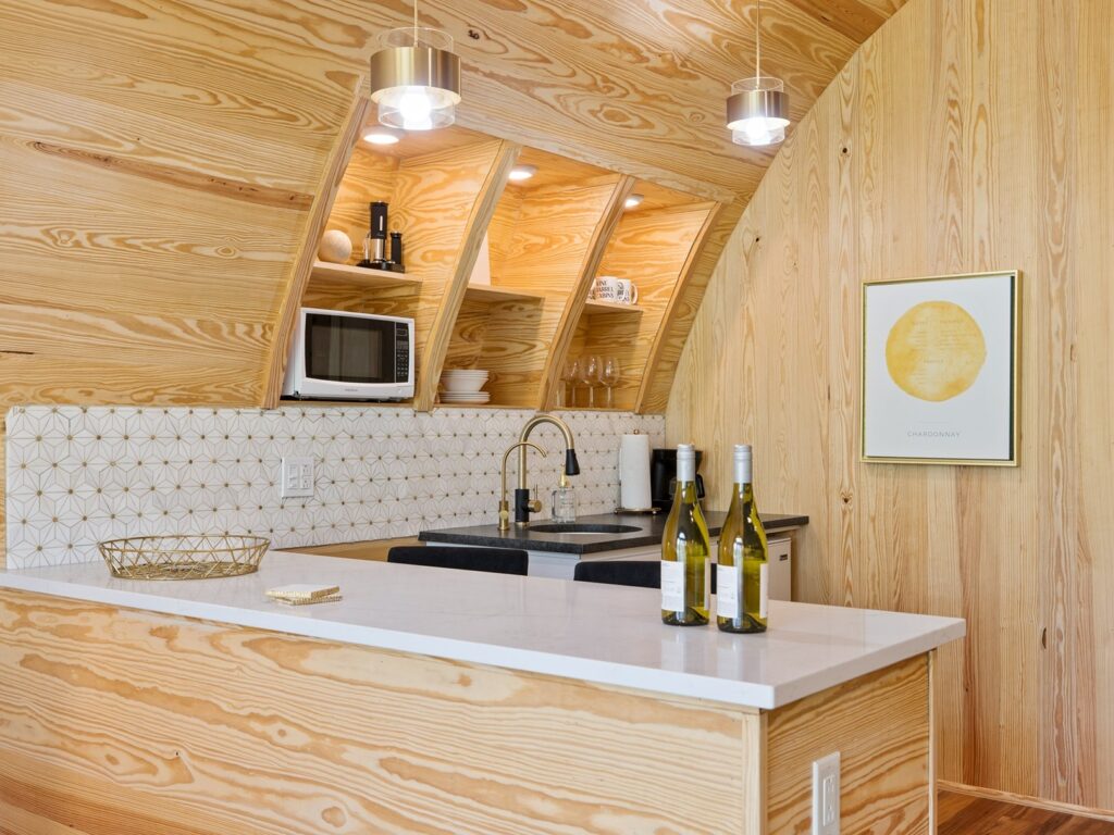 wine barrel chardonnay kitchenette