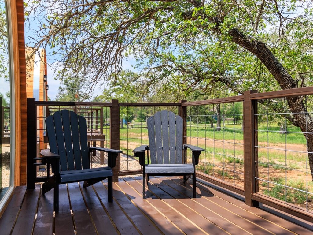 wine barrel back porch