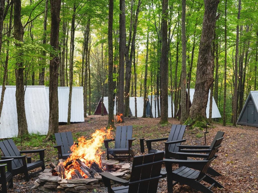 A-Frame and Bonfire