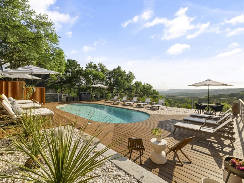 Bygone Pool Area, best wedding venues in Texas