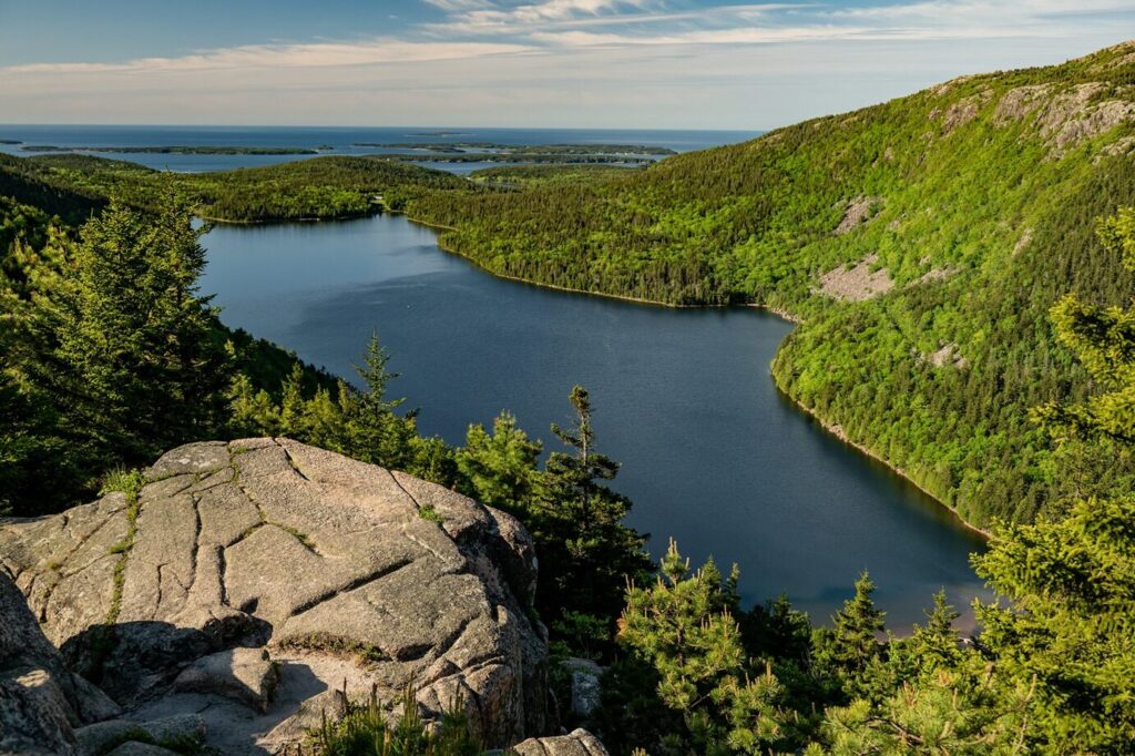 Eagle Lake in the Summer at Acadia National Park