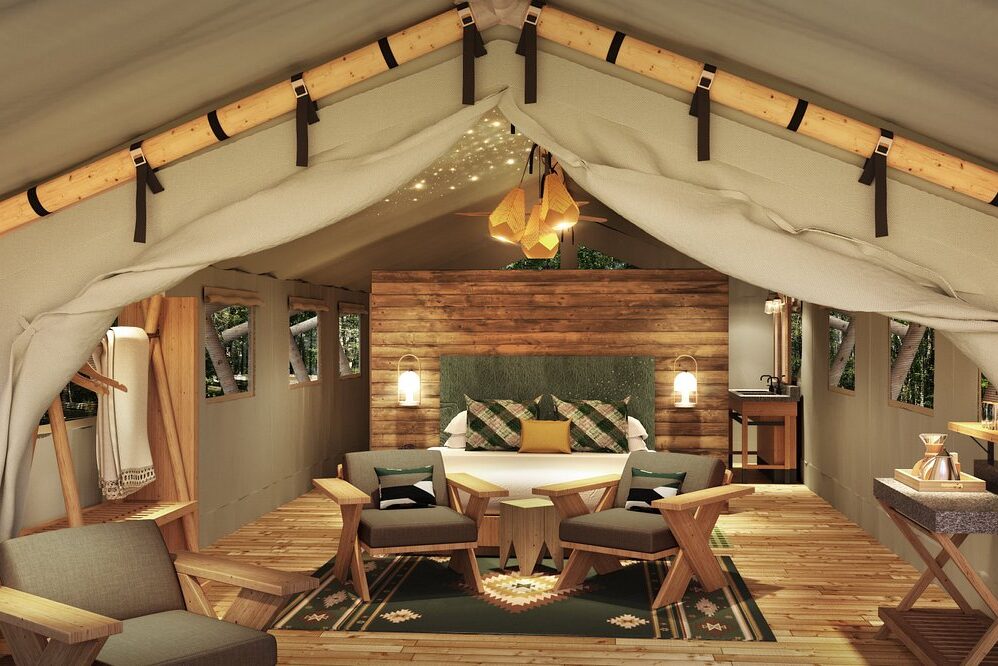 Entrance to a Terramor Tent Suite