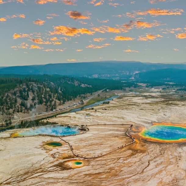 Grand Prismatic Spring at Yellowstone National Park