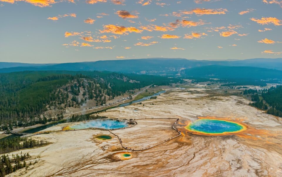 Grand Prismatic Spring at Yellowstone National Park