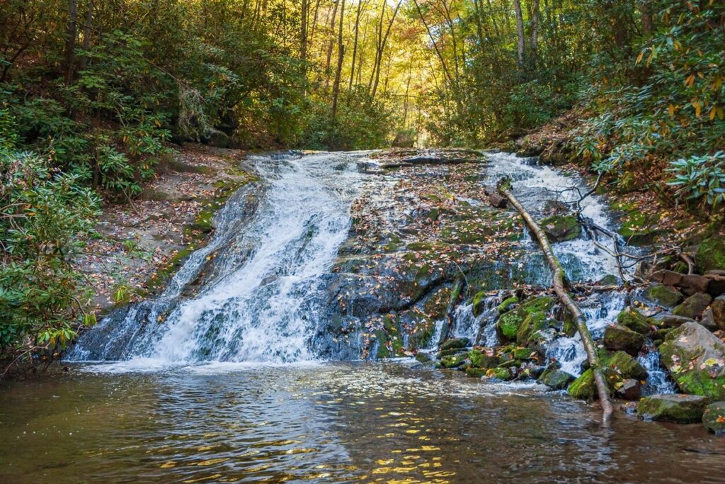 Indian Creek Falls at Deep Creek in Great Smoky Mountains National Park