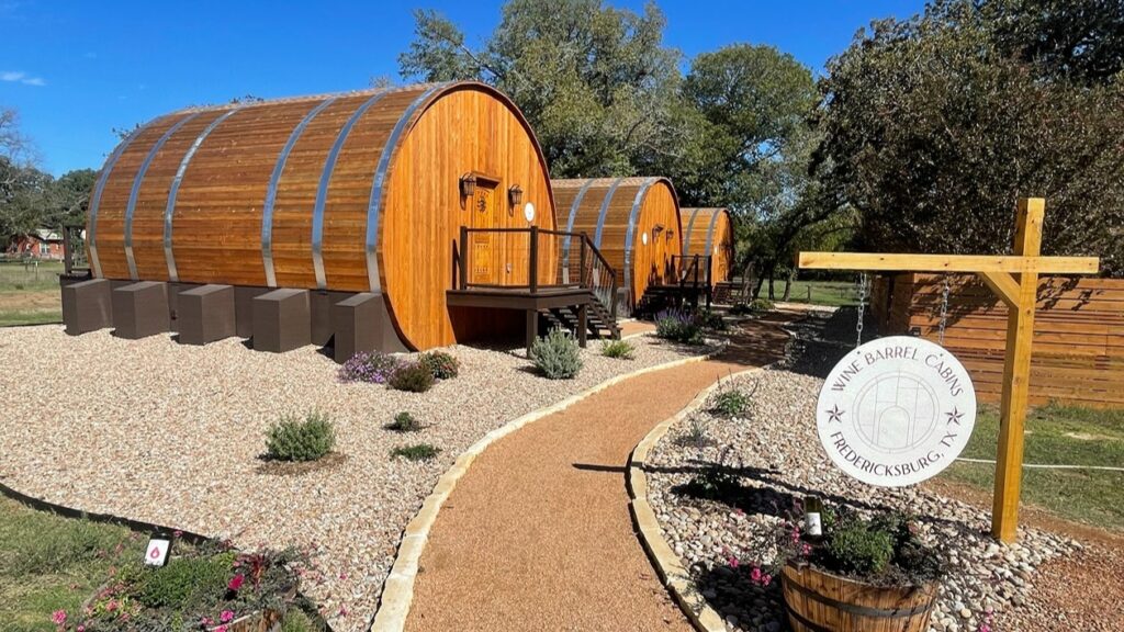 Stay in Wine Barrel Cabins on Adventure Vacations for Couples