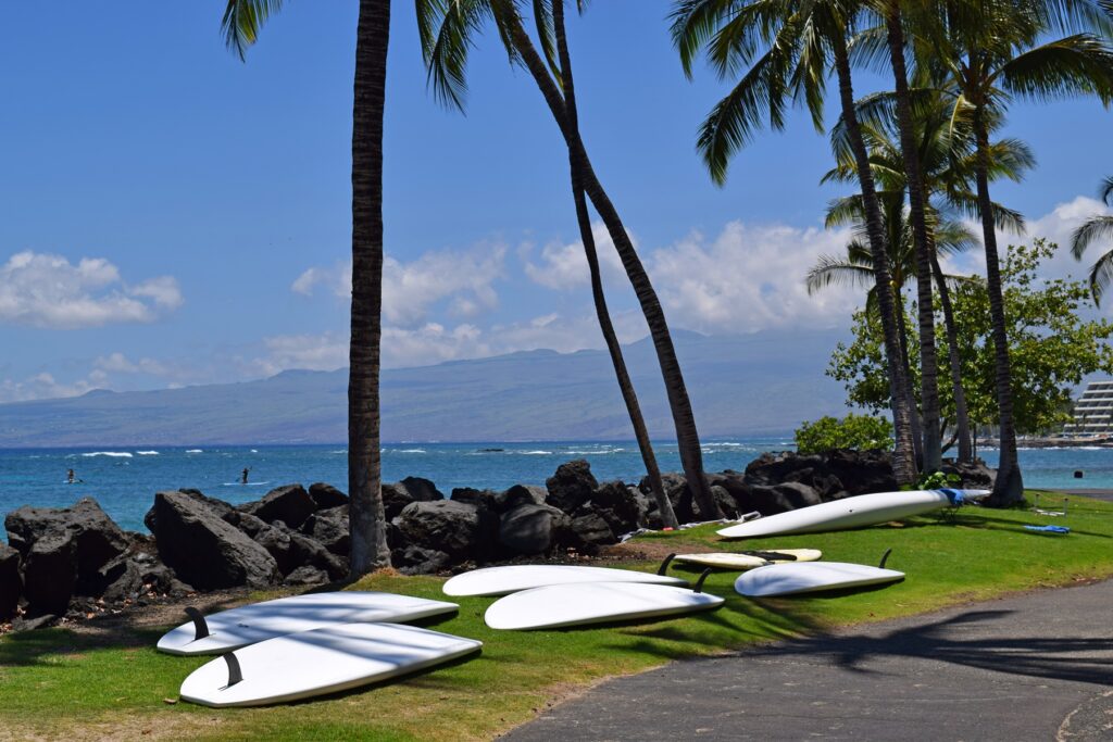 Paddle Boards on the Kohala Coast of Hawaii