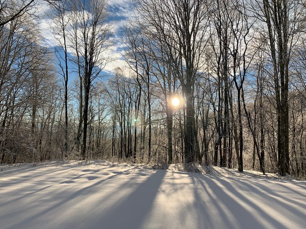 Blueridge Mountains in the Snow during the Best Time to Travel to North Carolina