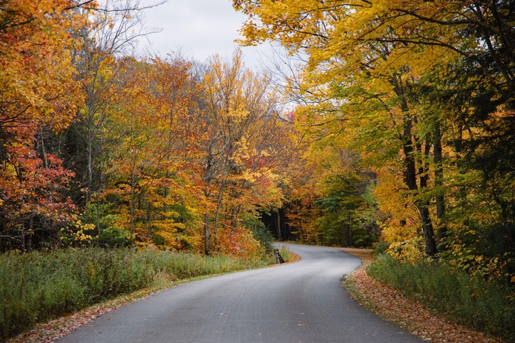 Catskills Upstate New York Hiking in Fall Foliage