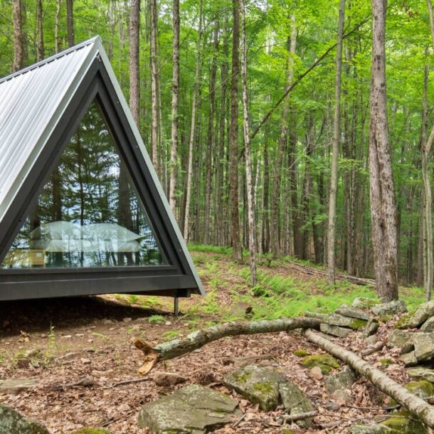 Cool Hotels in Upstate New York - A-Frame Featured Image