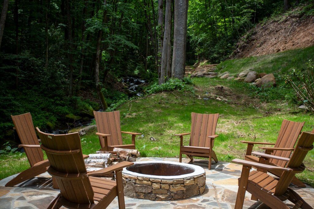 Huffman Creek Retreat Fireplace