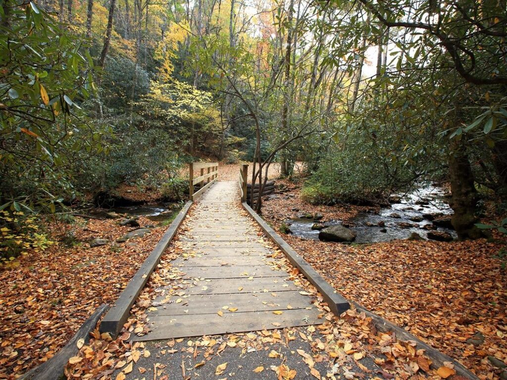 Bridge in Great Smoky Mountains National Park on North Carolina Day Trips