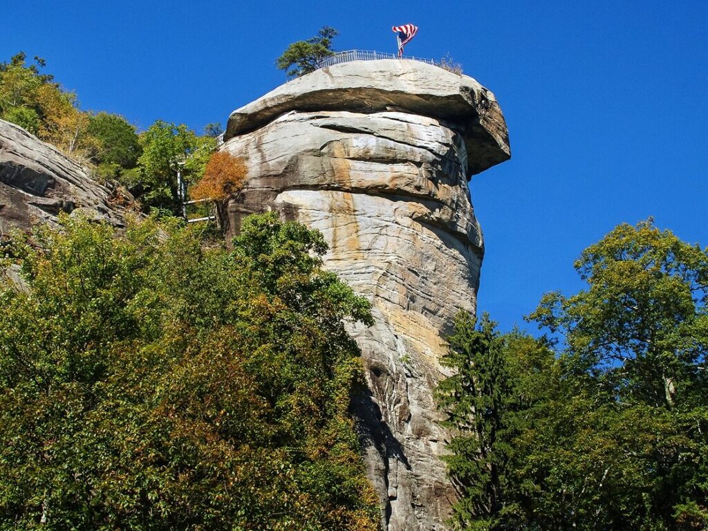 Chimney Rock Summit from Below