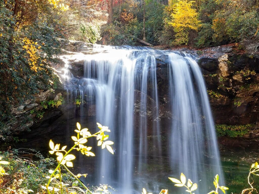 North Carolina Day Trips to Cullasaja Falls in Nantahala National Forest
