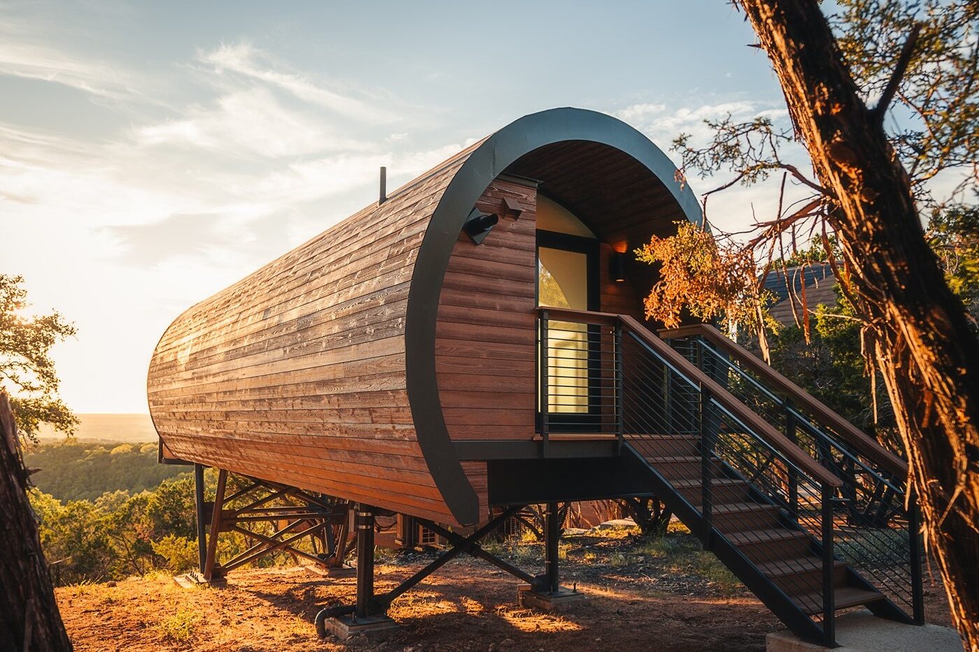 Unique Places to Stay in Texas Hill Country for Couples: Onera Wimberley Spyglass