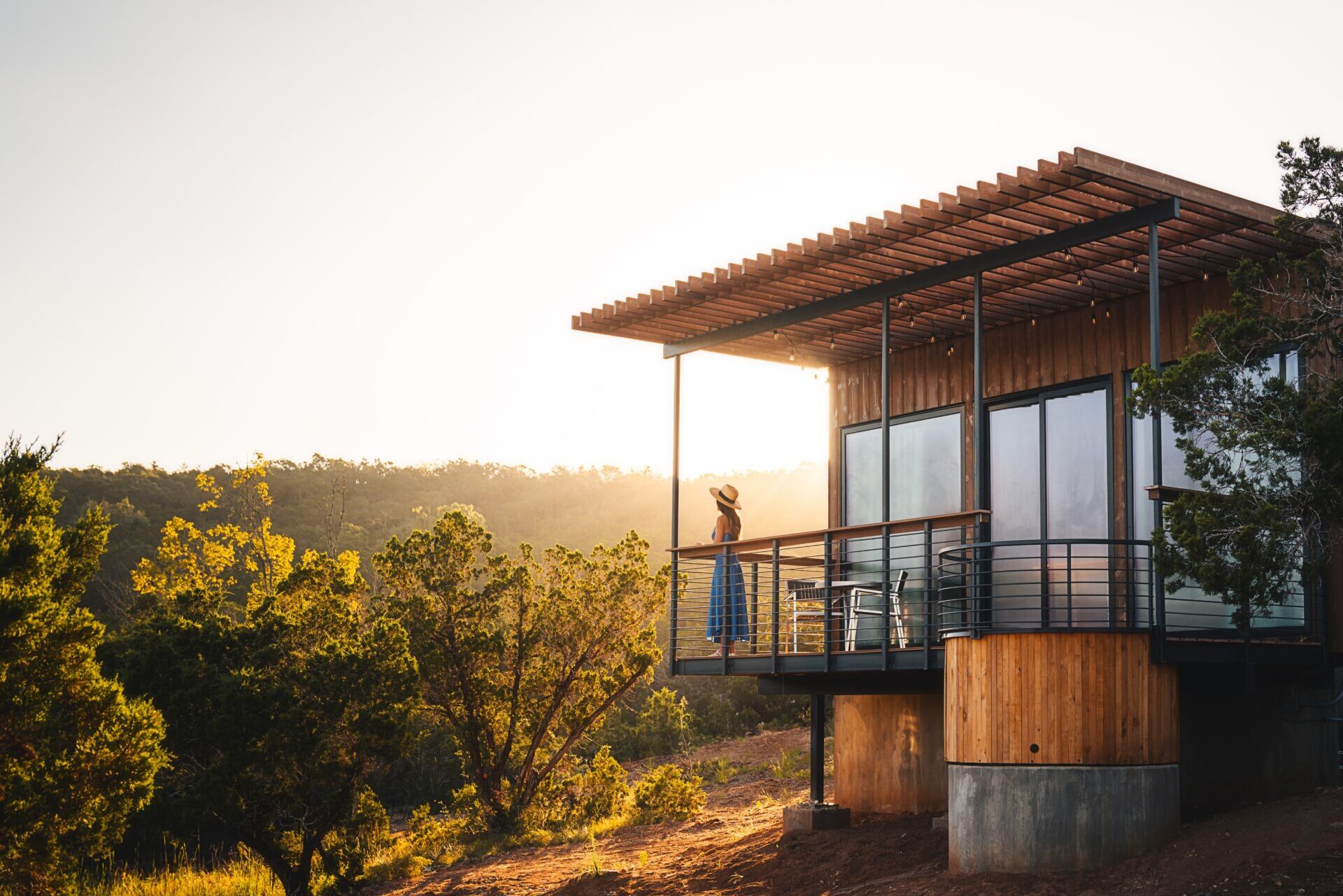 Unique Places to Stay in Texas Hill Country for Couples: Onera Wimberley Greenhouse