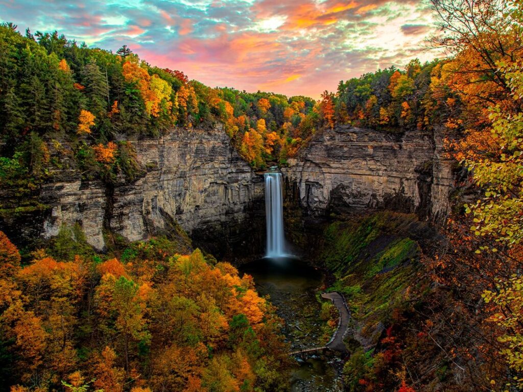 Great Places for Family Vacations: Upstate New York Waterfall