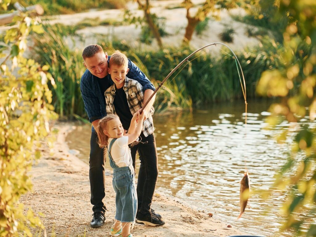 Family Fishing Together
