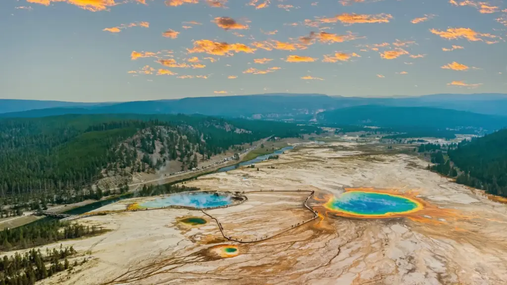 Grand Prismatic Spring at Yellowstone National Park