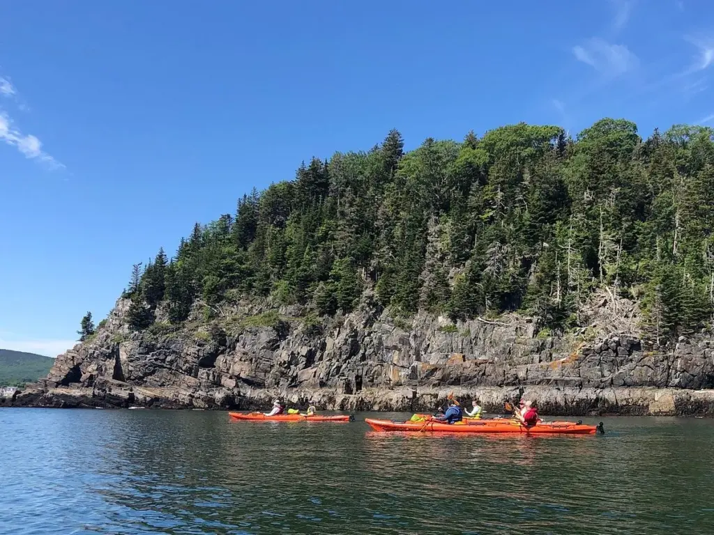 Best Places Visit in April: Kayaking Bar Harbor