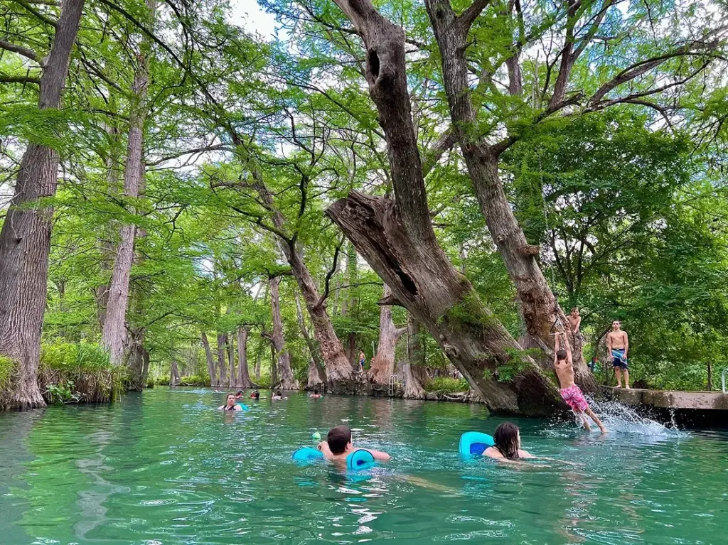 Best Swimming Holes in Texas: Swimming at Blue Hole