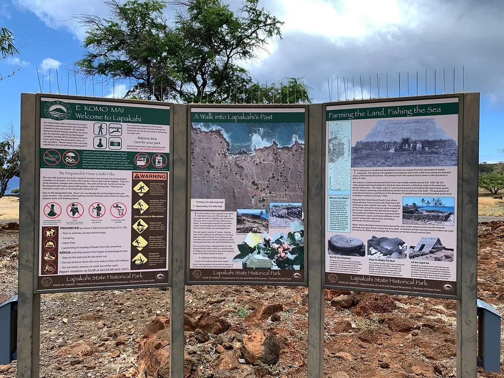 Big Island Historic Site: Lapakahi State Historical Park Signs