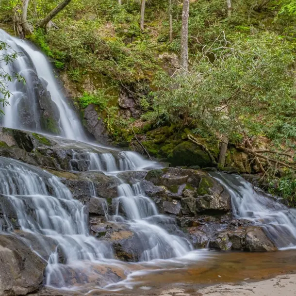 Laurel Falls in Great Smoky Mountains National Park