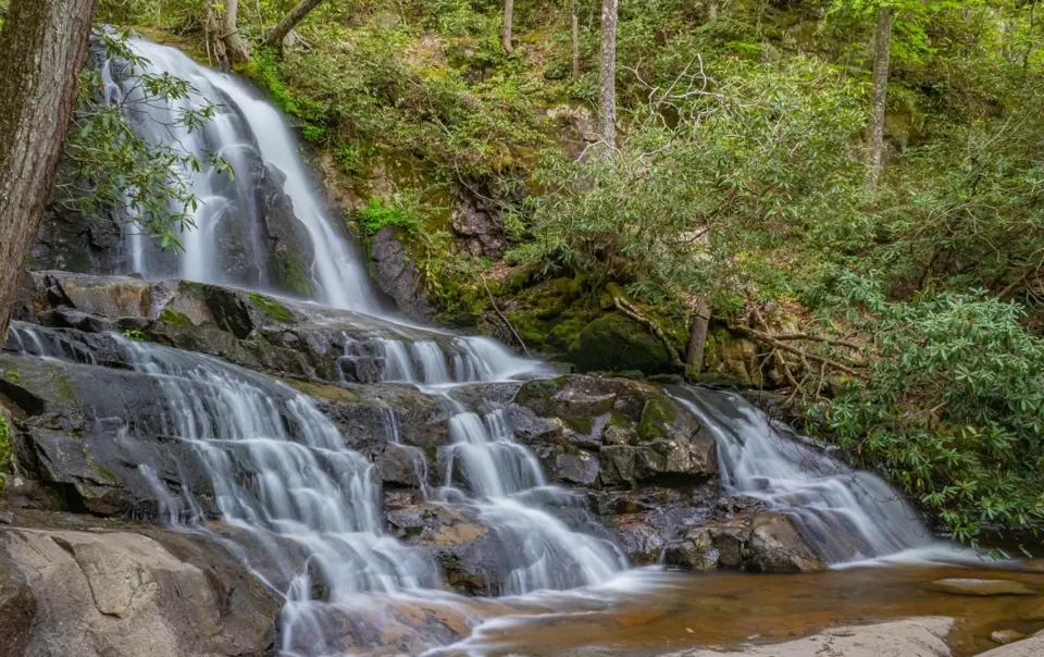 Laurel Falls in Great Smoky Mountains National Park