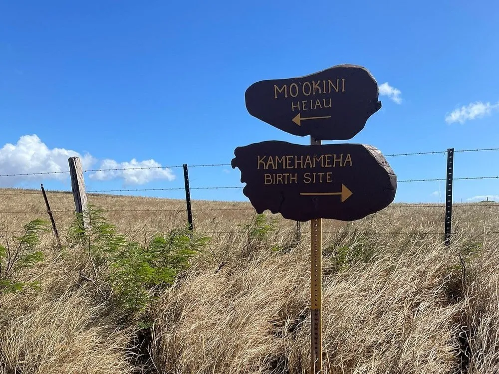 Mo'okini Heiau Sign