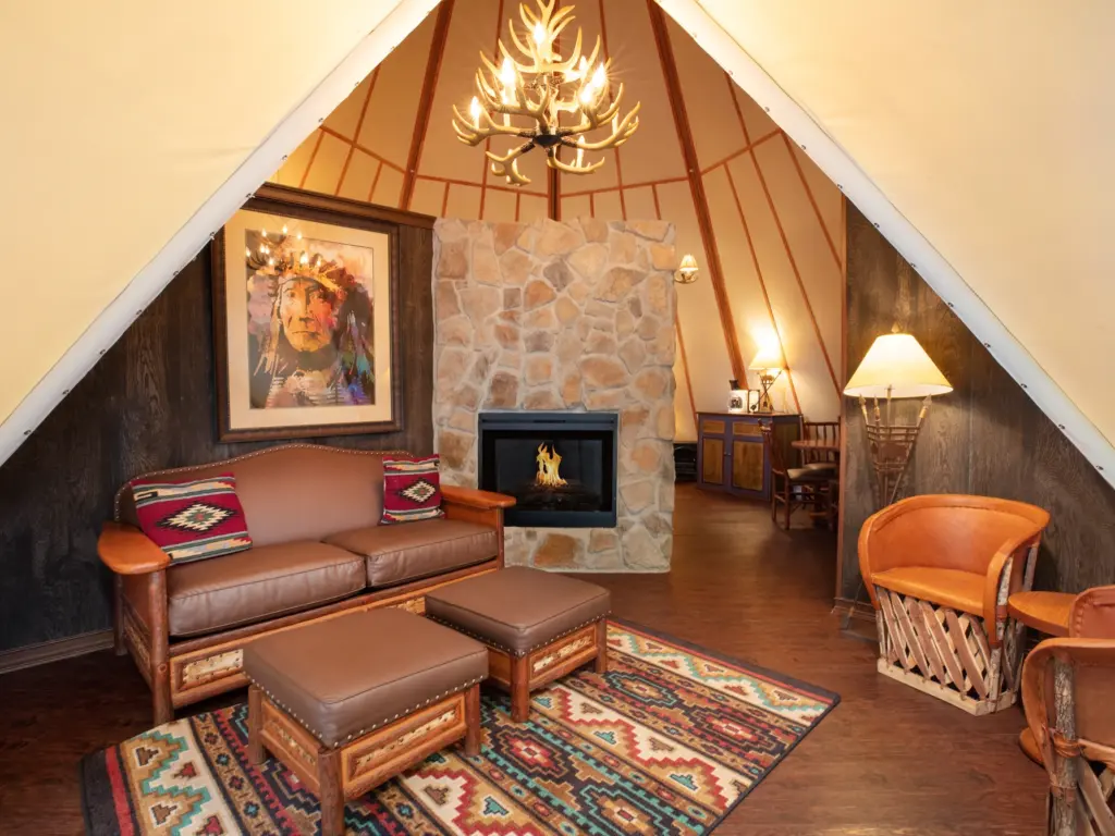 Westgate River Ranch Luxe Teepee Interior