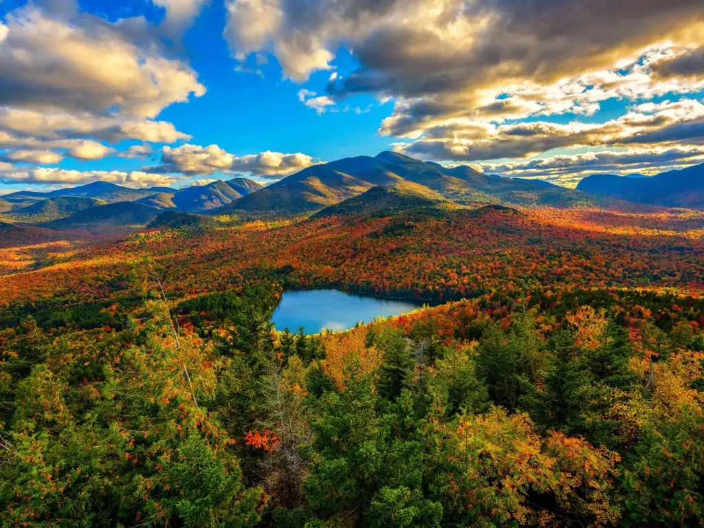 Adirondack Mountains in Fall Colors